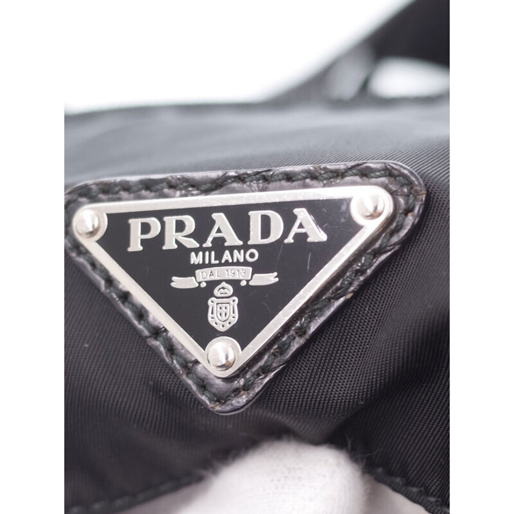 Prada Tessuto messenger bag black Saffiano leather - Picture 9 of 9